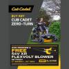 Cub cadet zero turn promo